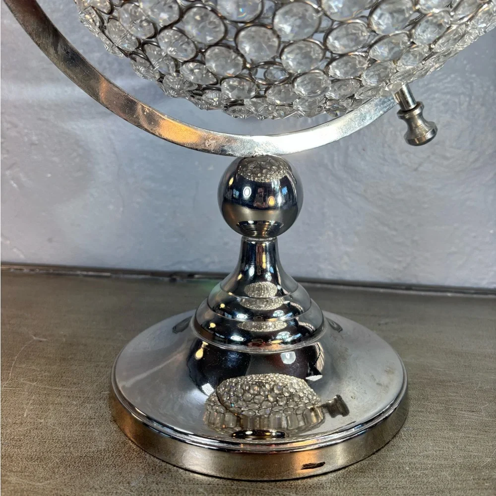 Crystal Globe Decor with Silver Stand - Picture 10 of 13